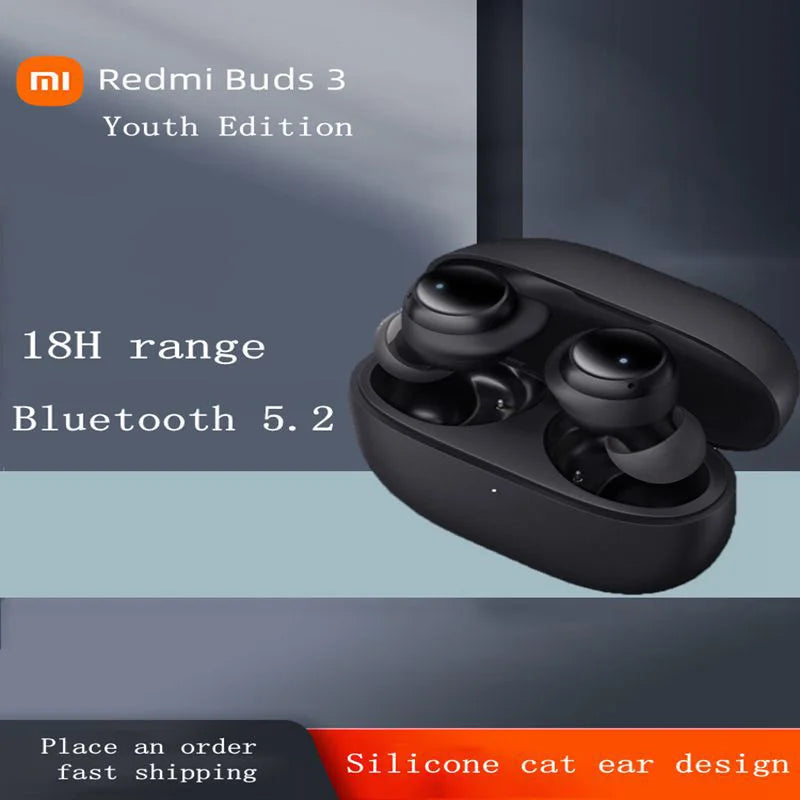 Xiaomi-Redmi Buds 3 Lite, Auscultadores sem fios Bluetooth, Auscultadores desportivos intra-auriculares, 5.2